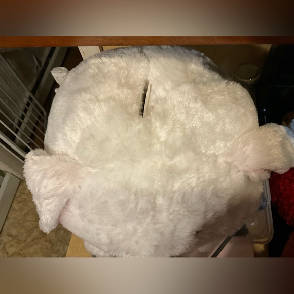 FAB NY: round white bunny with pink floppy bunny ears bank head slot on top head - Picture 3 of 8